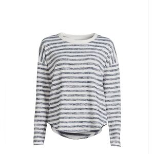 Time and Tru Stripe Hacci Knit Top